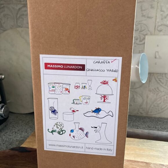 Massimo Lunardon Italian Artisan Glass Pitcher- New in box - Picture 7 of 7